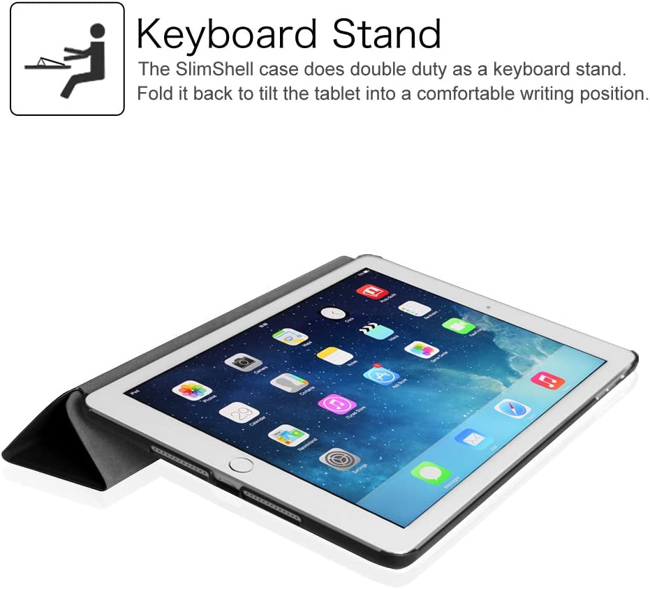 Slimshell Case for Ipad 6Th / 5Th Generation (2018 2017 Model, 9.7 Inch), Ipad Air 2 / Air 1 (9.7 Inch) - Lightweight Stand Smart Protective Cover with Auto Sleep/Wake, Black