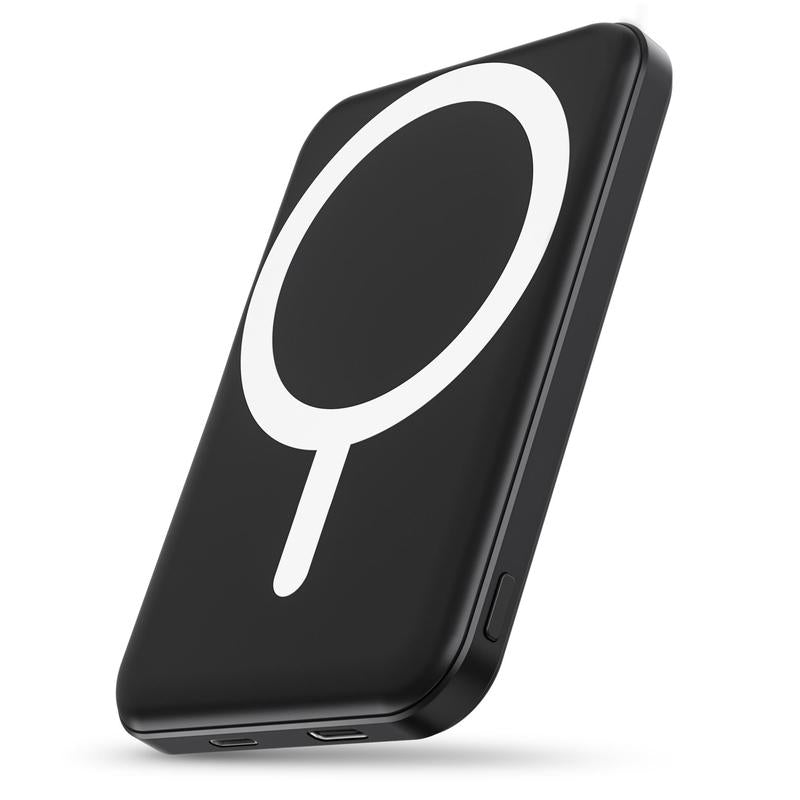 Podoru 5000Mah for Magsafe Ultra-Thin Battery Pack, Wireless Charger Portable Magnetic Power Bank with USB-C Cable for Iphone 17/16/15/14/13/12 Series