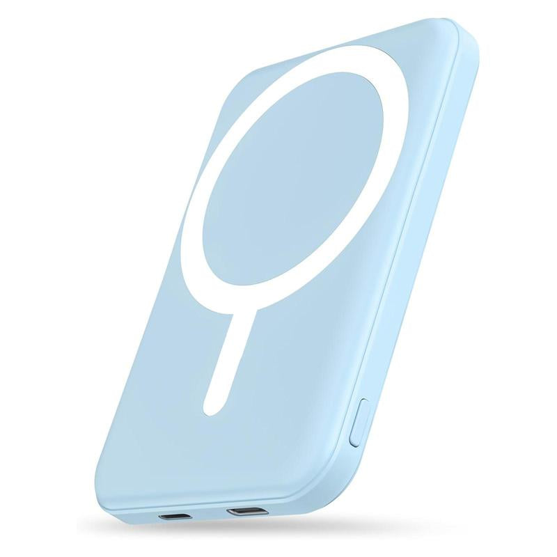 Podoru 5000Mah for Magsafe Ultra-Thin Battery Pack, Wireless Charger Portable Magnetic Power Bank with USB-C Cable for Iphone 17/16/15/14/13/12 Series