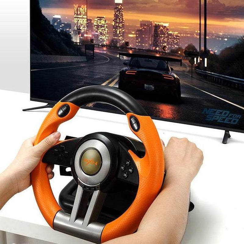 Post-Christmas Gaming Essential! PXN V3 Pro Racing Wheel with Pedals /& Shifter for PC /Xbox /Series X/S PS4 /Switch/ F1 Simulation Driving Experience/Plug & Paly Console Game Controller