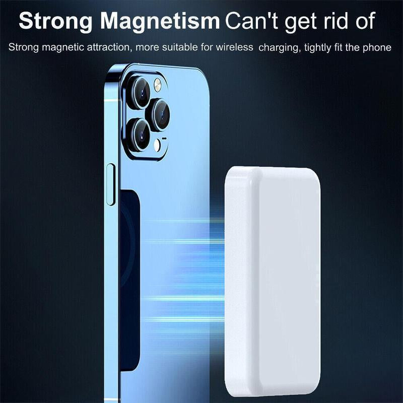 5000mAh Magnetic Power Bank - Wireless Portable Charger with Fast Charging MagSafe Battery Pack for iPhone 17/16/15/14/13/12/Plus/Pro Max - Compact Smartphone Charging Solution
