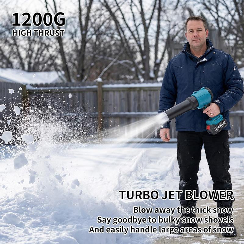 Leaf Blower and Vacuuming Two Functions with 3Speed Modes,Leaf Blower Cordless - 21V Powerful Electric Leaf Blower with 2 X 4.0Ah Batteries and Charger, 1200G Wind Pressure Handheld Blower for Lawn Care, Patio, Dust, Blowing Leaves and Car Vacuuming,