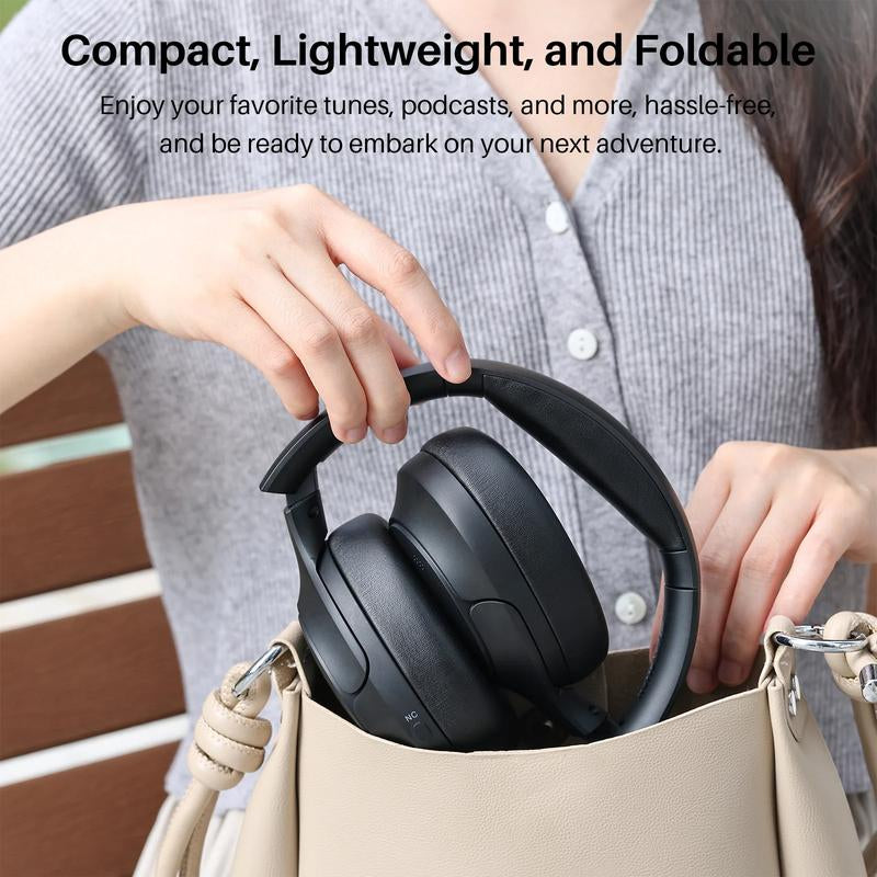 TOZO HT2 Hybrid Active Noise Cancelling Headphones, Wireless over Ear Bluetooth Headphones