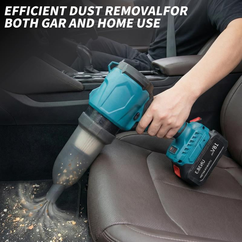 Leaf Blower and Vacuuming Two Functions with 3Speed Modes,Leaf Blower Cordless - 21V Powerful Electric Leaf Blower with 2 X 4.0Ah Batteries and Charger, 1200G Wind Pressure Handheld Blower for Lawn Care, Patio, Dust, Blowing Leaves and Car Vacuuming,